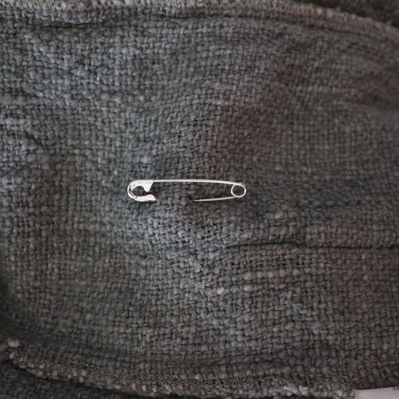 Vntg Margaret Godfrey Bagatelle V-Neck Single Button Canada Green Cotton Blazer - Picture 10 of 12